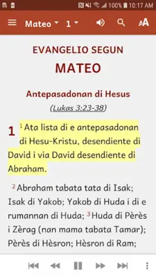 Papiamentu Bible android App screenshot 0